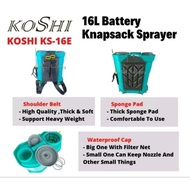 (Ready Stock) KOSHI KS20TB Turbo 20L Battery Sprayer Disinfectant Sanitize Heavy Duty Pam Racun Bateri Turbo