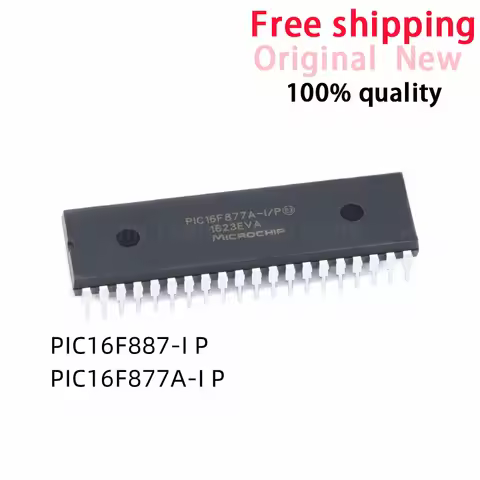(1piece)100% New PIC16F887-I/P PIC16F877A-I/P PIC16F887 PIC16F877A DIP-40 Chipset