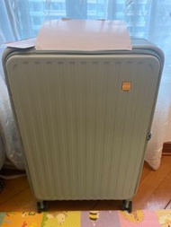 ELLE baggage luggage suitcase 20” 24” 28” TSA lock 360 wheels 前開蓋 旅行喼行李箱 green write grey 白色、綠色、灰色  