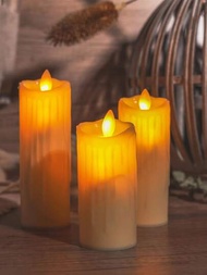 1入 Electronic LED搖擺蠟燭，氛圍燭光，婚禮求婚，家居裝飾，桌面裝飾蠟燭