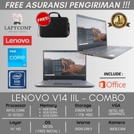 LAPTOP MURAH BONUS TAS LENOVO V14-IIL / INTEL i3-105G1 / 12GB RAM /