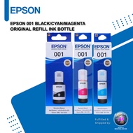Epson 001 Black/Cyan/Magenta Original Refill Ink Bottle