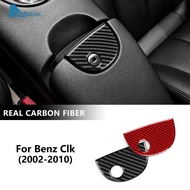 AIRSPEED Carbon Fiber For Mercedes Benz CLK 2002-2010 LHD Car Center Console Armrest Switch Cover Tr
