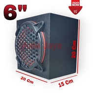 Paket Combo Subwoofer Mobil 6" Legacy Energy LG 6382 + Box Speaker 6 Inch + Tutup Speaker Ram 6