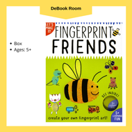 Kids Activity Book Fingerprints Friends Activity Box with Pen and Activity Sheets