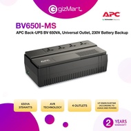 APC Back-UPS BV 650VA, Universal Outlet, 230V Battery Backup (BV650I-MS)