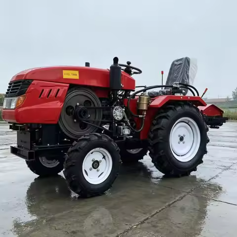 Customized Wheeled Tractor, 60HP 4‑Wheel Drive Rotary Tiller, Agricultural 4‑Wheel Drive Cultivator,