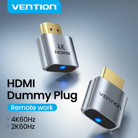 HDMI-Compatible 4K60Hz Display Vention 4K60Hz HDMI-Compatible Virtual Display Dummy Plug Headless Gh