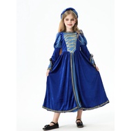 MYLITTLELASS Kostum Kanak-kanak Ratu Renaissance Zaman Pertengahan Gothic Vintage | Gaun Juliet Gadi