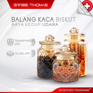 Airtight Glass Jar Cookie Food Storage Container Spice Bottles Balang kaca biskut Raya Kedap Udara