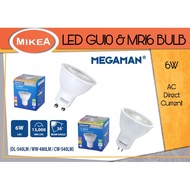 MEGAMAN 6W/8W 36o 240V GU10 & MR16 NON-DIMMABLE LED BULB GU10 LED Bulb MR16 LED Bulb