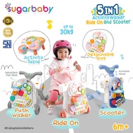 Sugarbaby 5in1 Activity Walker Ride-On and Scooter/Push walker/Activity walker/Baby walker