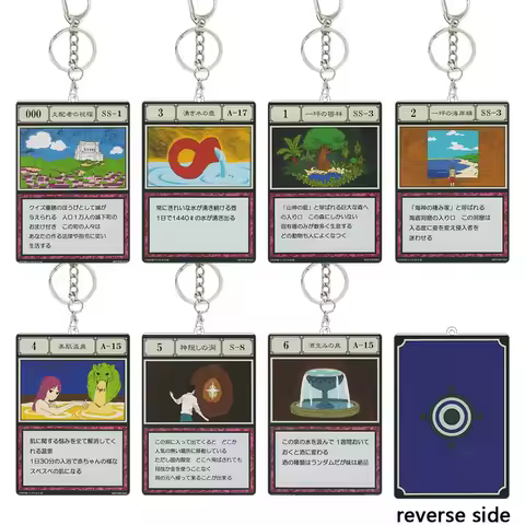 Hunter Acrylic Keychain Greed Island Set Game Card Charm Keyrings for Fans Backpack Ring Pendants De