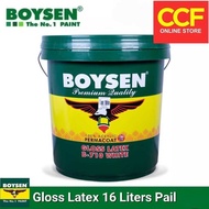 Boysen Gloss Latex Paint White 16 Liters [ Limit your order 1 Pail Max ]