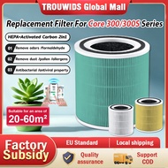 Levoit Core 300/300S Filter True HEPA 3-Stage Replacement Filter Toxin Absorber/Pet Allergy/Mold Bac