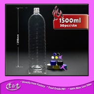 【 HOT SALES 】 Plastic Bottle PET Botol Plastik Kosong 空瓶子 250ml350ml500ml600ml1500ml or 5kg with Cap