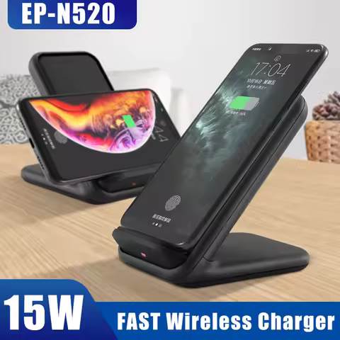 15W Fast Wireless Charger Stand For Samsung Galaxy S21 Ultra 5G S20 S10 Note 20 10 9 iPhone 12 Pro M