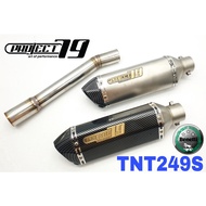 Project79 Exhaust Benelli TnT 249S Ekzos Slip on Tabung Muffler Stainless Steel Project 79 TNT249 TN