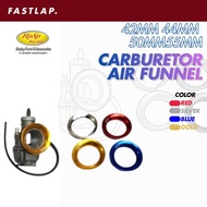 HPSP RACING CARBURETOR AIR FUNNEL 42MM 44MM 50MM 55MM RED GOLD BLUE SILVER