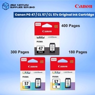 Canon PG-47 (15ML) CL-57 (13ML) CL-57s (8ML) Original Ink Cartridge For Printer E410 E470 E4270 E4570 E3370 PG47 CL57 CL57s