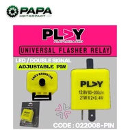 PLAY 12V 6V UNIVERSAL ADJUSTABLE PIN FLASHER RELAY SIGNAL RELAY SIGNAL CONDENSER DOUBLE SIGNAL RELAY