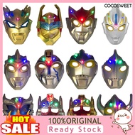 [LISI]  Halloween Xmas Party Ultraman LED Light Full Face Cover Mask Kids Cosplay Prop