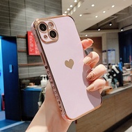 เคสโทรศัพท์กรอบรูปหัวใจ HOCE สุดหรูเคสสำหรับไอโฟน15 14 13 12 11 Pro XS Max iPhone 13 XR X 15 14 Plus