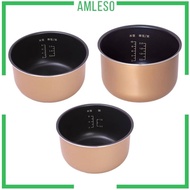 [Amleso] Rice Cooker Liner Kithcen Tool Sturdy Cooking Pot Replacements Nonstick Inner