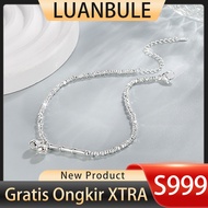 LUANBULE Silver Bell Anklet S999 For Women