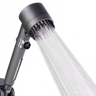 [in stock]New Gray Shower Head 3 Modes Adjustable High Pressure Shower Head Handheld Shower Head with Pause Button &amp; Filter Increase Pressure &amp; Save Water
