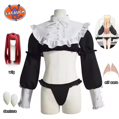 Anime My Dress Up Darling Marin Kitagawa Cosplay Costume Succubus Rizu Kyun Wig Devil Maid Outfit Un