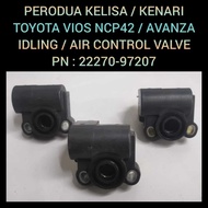🇯🇵🇯🇵 IDLING / AIR CONTROL VALVE 22270-97207 MYVI KENARI KELISA VIOS NCP42 AVANZA IDLING / AIR CONTRO
