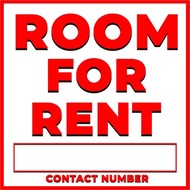 ♞room for rent  house for rent tarpaulin signage