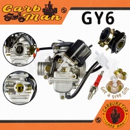 Carburetor With Intake And spark plug For Honda GY6 125cc GY6-125 GY6-150 Carburetor Motorcycle