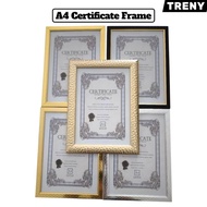 Mermaid Document Frame A4/Certificate Frame/Picture Frame/ Bingkai Gambar/ Anugerah/ Sijil/ Gold