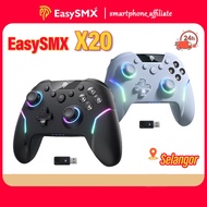 EasySMX X20 Wireless Gamepad Enhanced Controller Compatible with PC/NS/TV/Phone/Laptop, Hall Micro T