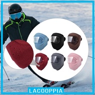 [Lacooppia] Warm Ski Mask Protector, Reusable Sports Face Mask, Fleece Face Mask for Cold Weather, f