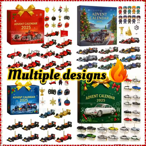 2025New In Stock F1 Advent Calendar Christmas Gift Racing Themed Blind Box Customized Children gift 