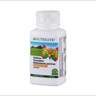 NUTRILITE Chewables Multivitamin and Iron Supplement (100 tab) vitamin penting (A, B1, B2, niasin, B