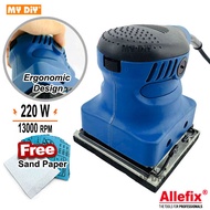 MYDIYHOMEDEPOT - Allefix 220W Finishing Orbital Sander Palm Sander Machine Electric Polisher For Woo