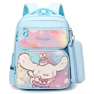 Balo học sinh tiểu học cho bé gái đi học lớp 1 đến 5 in hình 3D kuromi cinnamoroll dễ thương 1663