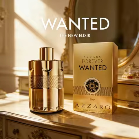 Azzaro Forever Wanted Elixir | Rich orient-amber notes, Wanted line ultimate, powerful gentleman aur