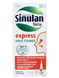 Sinulan Forte Express Virus Cleaner สเปรย์พ่นจมูก ซีนูแลน ฟอร์ท เอ็กซ์เพลส ขนาด 15 ml. จำนวน 1 ขวด