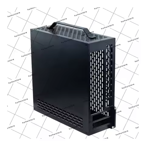 2025 Spot Lzmod Mini A24-V5 2.0 Dual Slot Single Display 1U Power Supply ITX Chassis with Double-Sid