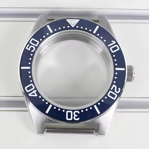 40mm Silver Dive Watch Case AR Sapphire Crystal For SPB149J1 NH35 NH36 NH34 NH38 Automatic Movement 