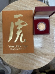 香港1986年老虎金幣（重约15.98克）