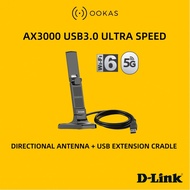 D-Link AX3000 Foldable High Gain Antenna Wi-Fi 6 USB Adapter DWA-X3030