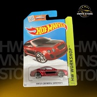 Red Hotwheels Bentley Continental model car