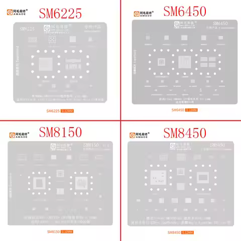 Amaoe SM6225 SM6450 SM8150 SM8450 BGA Reballing Stencil for IQOO 9 Vivo Y32 Nova 9SE X50 V50 GT2 S10