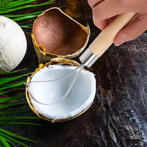 For Shredded Knife Kitchen Gadget Tool Meat Remover Tool Knife Coconut Meat Scraper Coconut Grater G